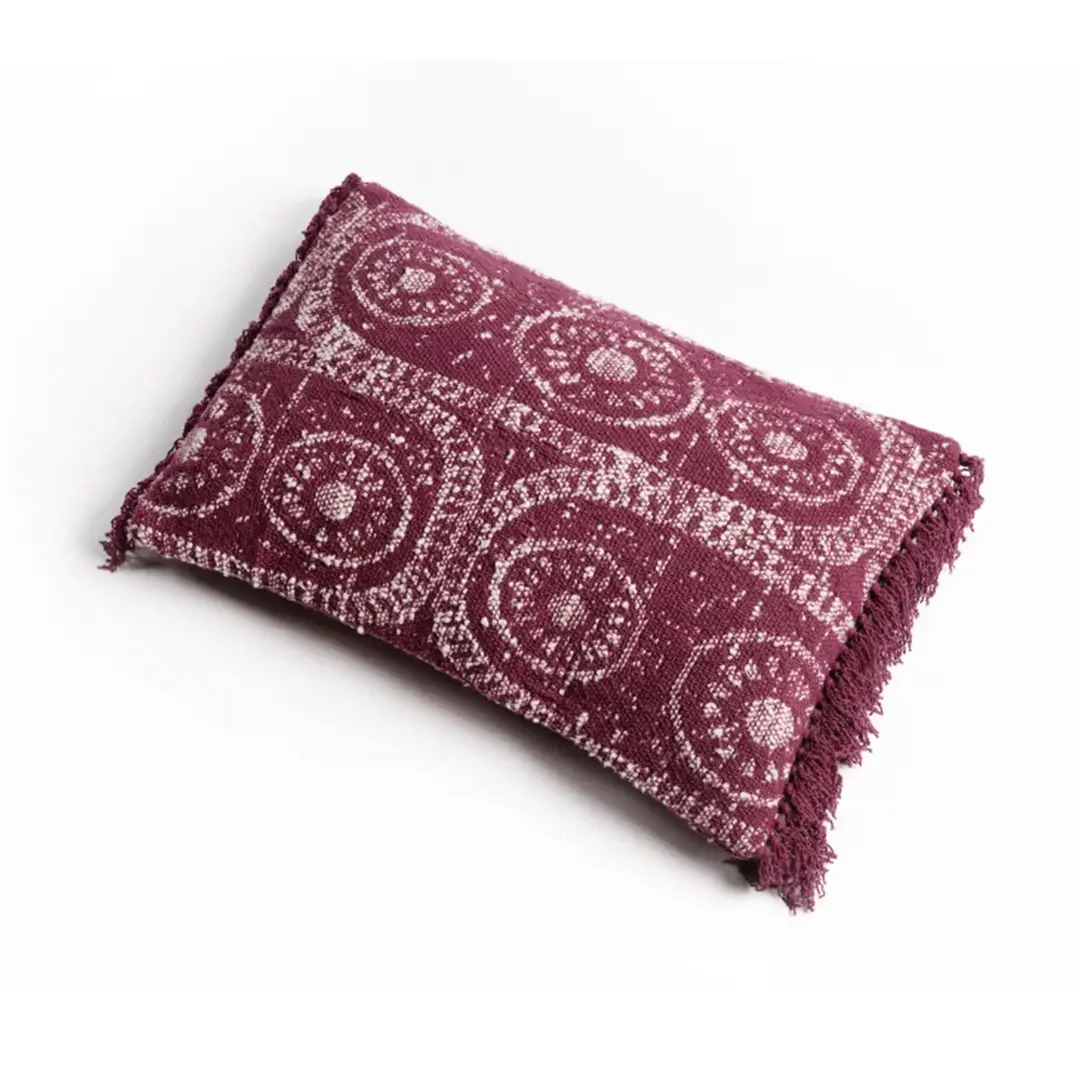 Recycled Cotton Aubergine Cushion