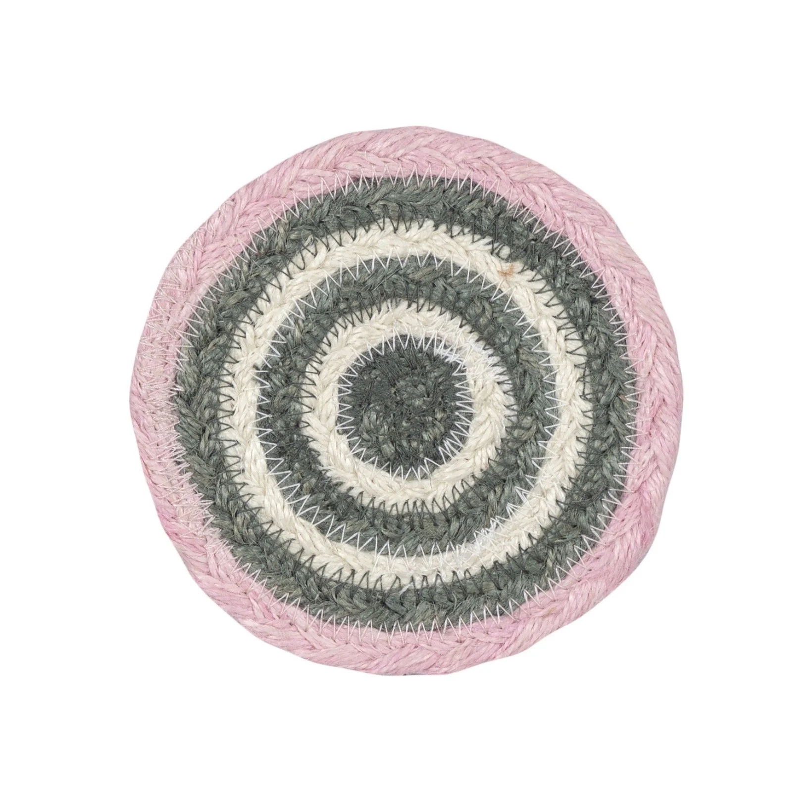 Set of 6 Fig Jute Coasters in a Basket