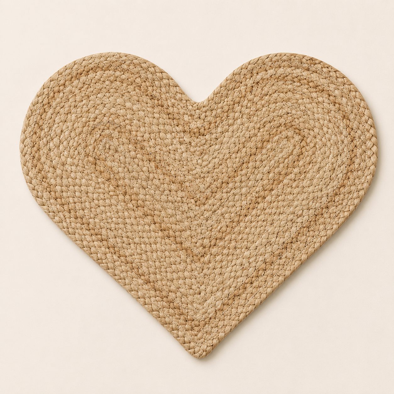 Natural Jute Heart Placemat