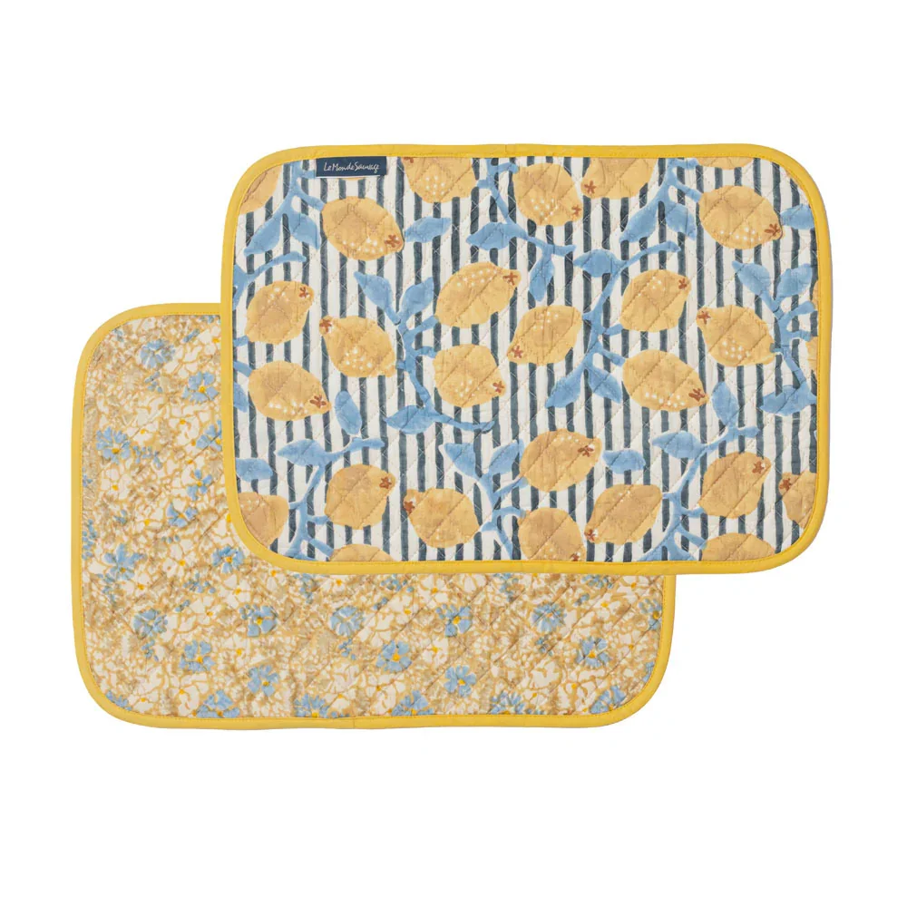 Double Sided Quilted Placemat Sicily