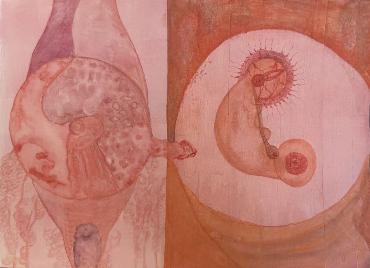 A3 painting on canvas 