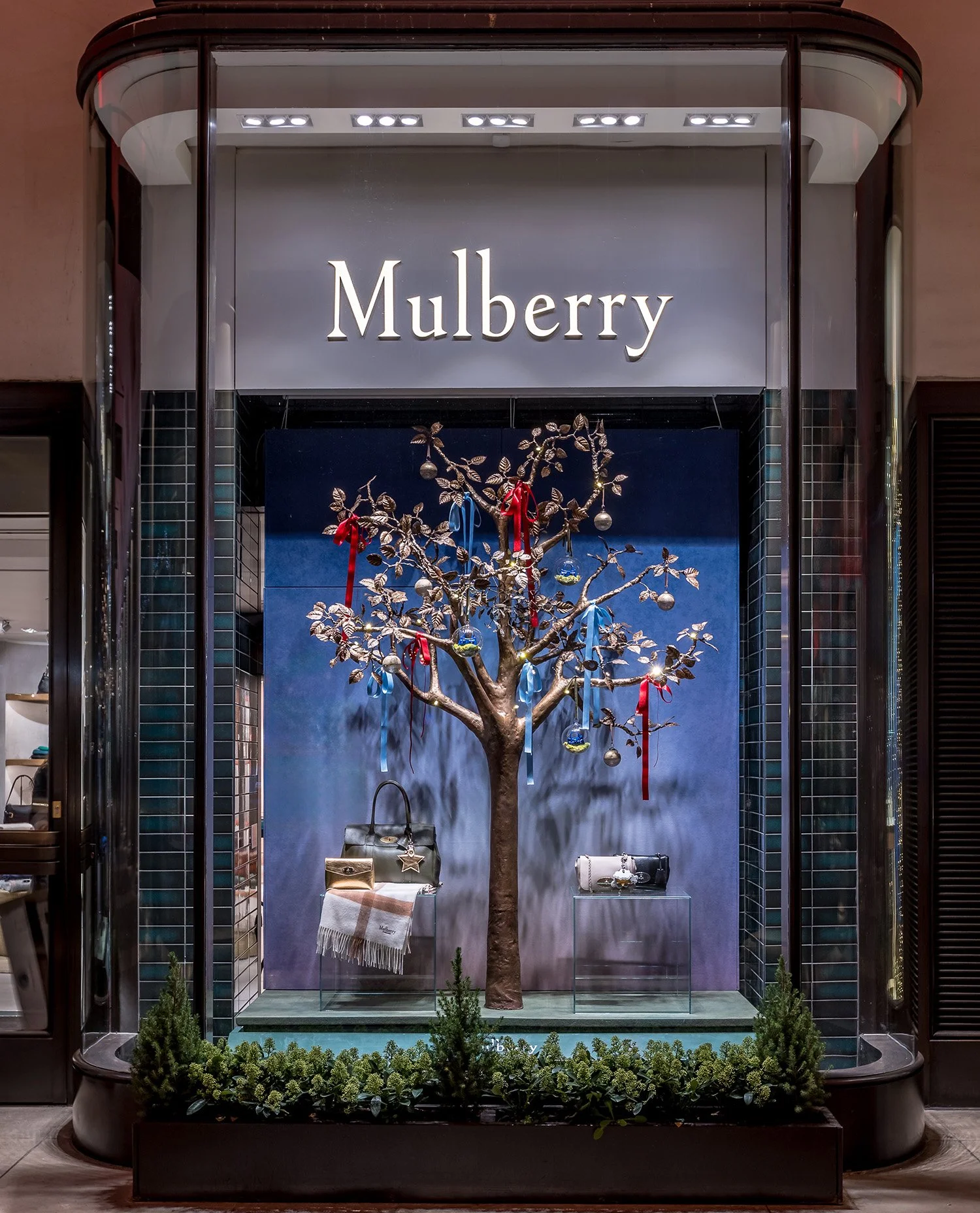 Collective Twenty 5 crafted Mulberry’s international festive window campaign