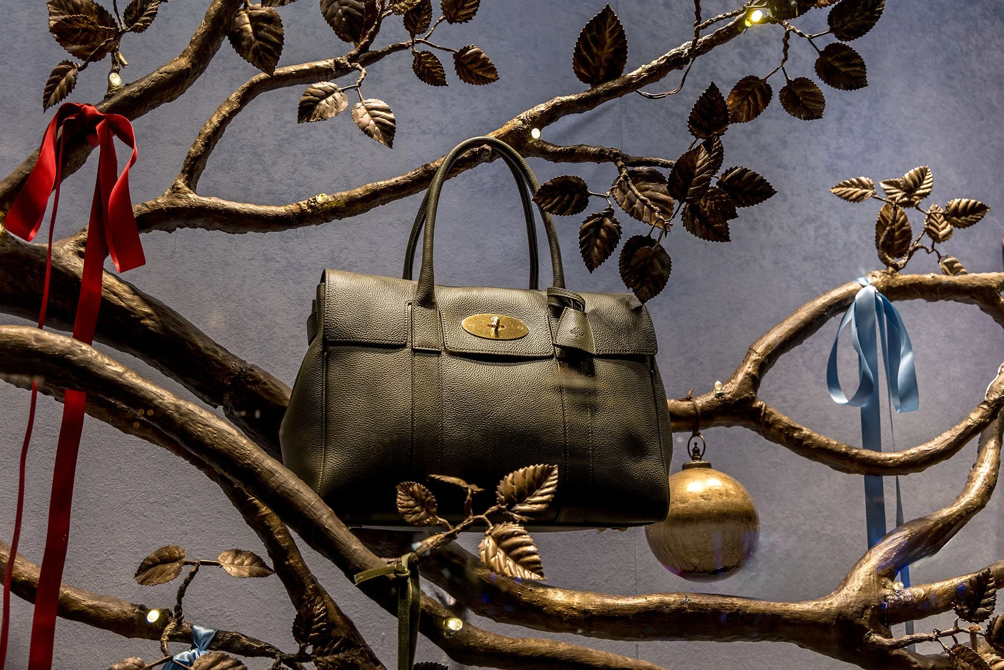 Collective Twenty 5 crafted Mulberry’s international festive window campaign