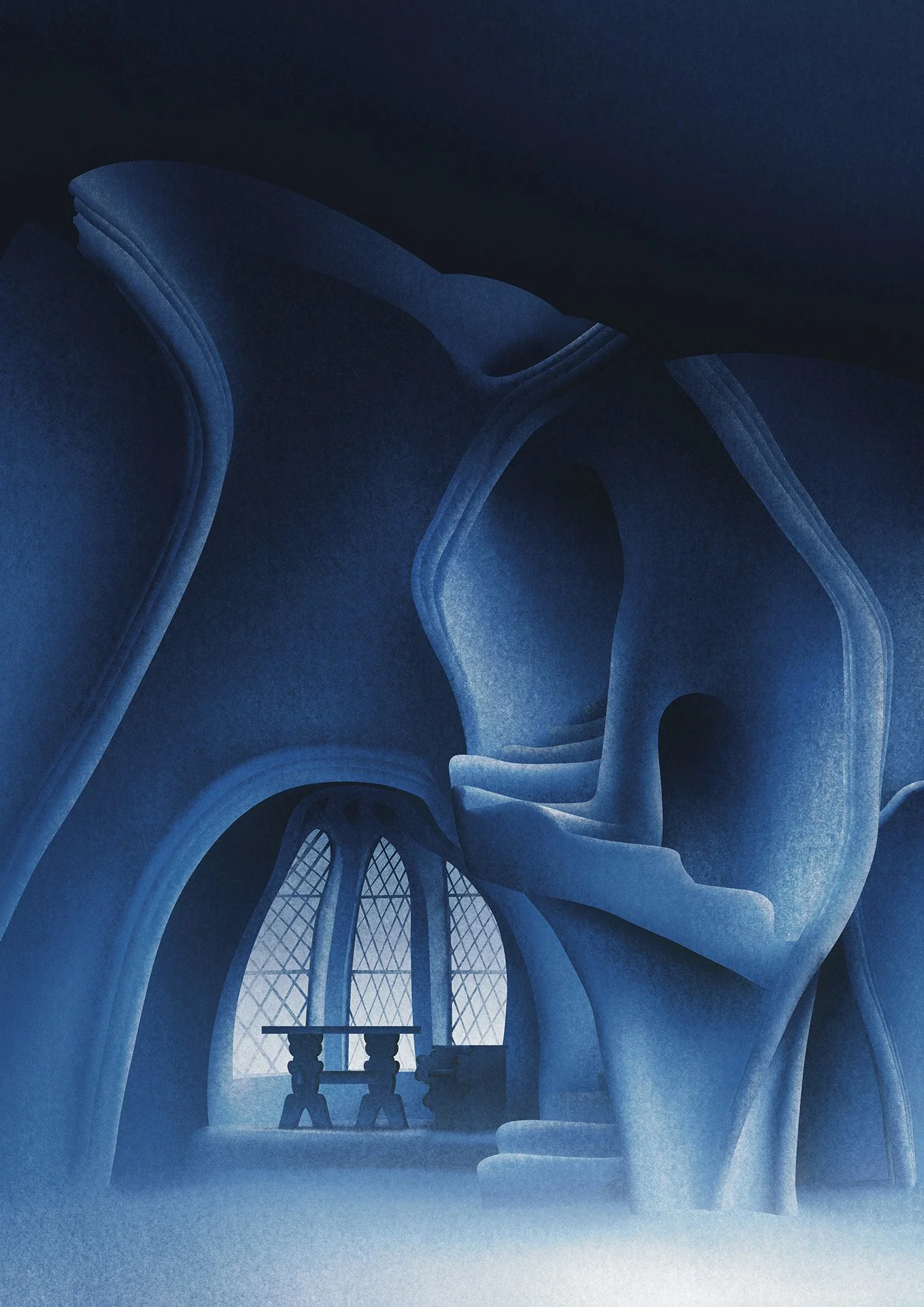 Felix Matschke Illustration Architektur Baukultur Denkmalpflege Expressionismus Kino Filmkulisse Golem Hans Poelzig Kurt Richter