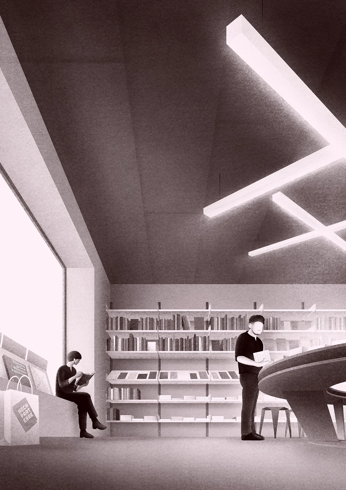 Illustration Architektur Baukultur Zürich Werkraum Hochparterre Bücher Buchladen Verlag Architekturverlag