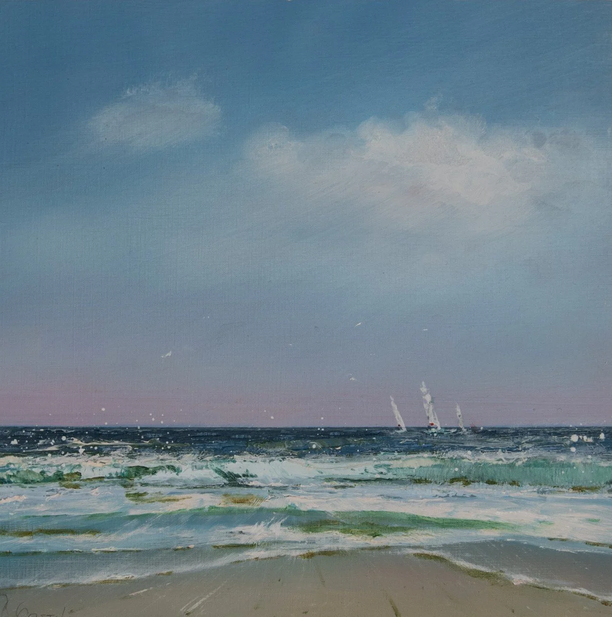 Summer Sail -

Oil on paper, 24 x 24 cms.
To be delivered in white frame + passepartout of 37 x 37 cms. Te koop


