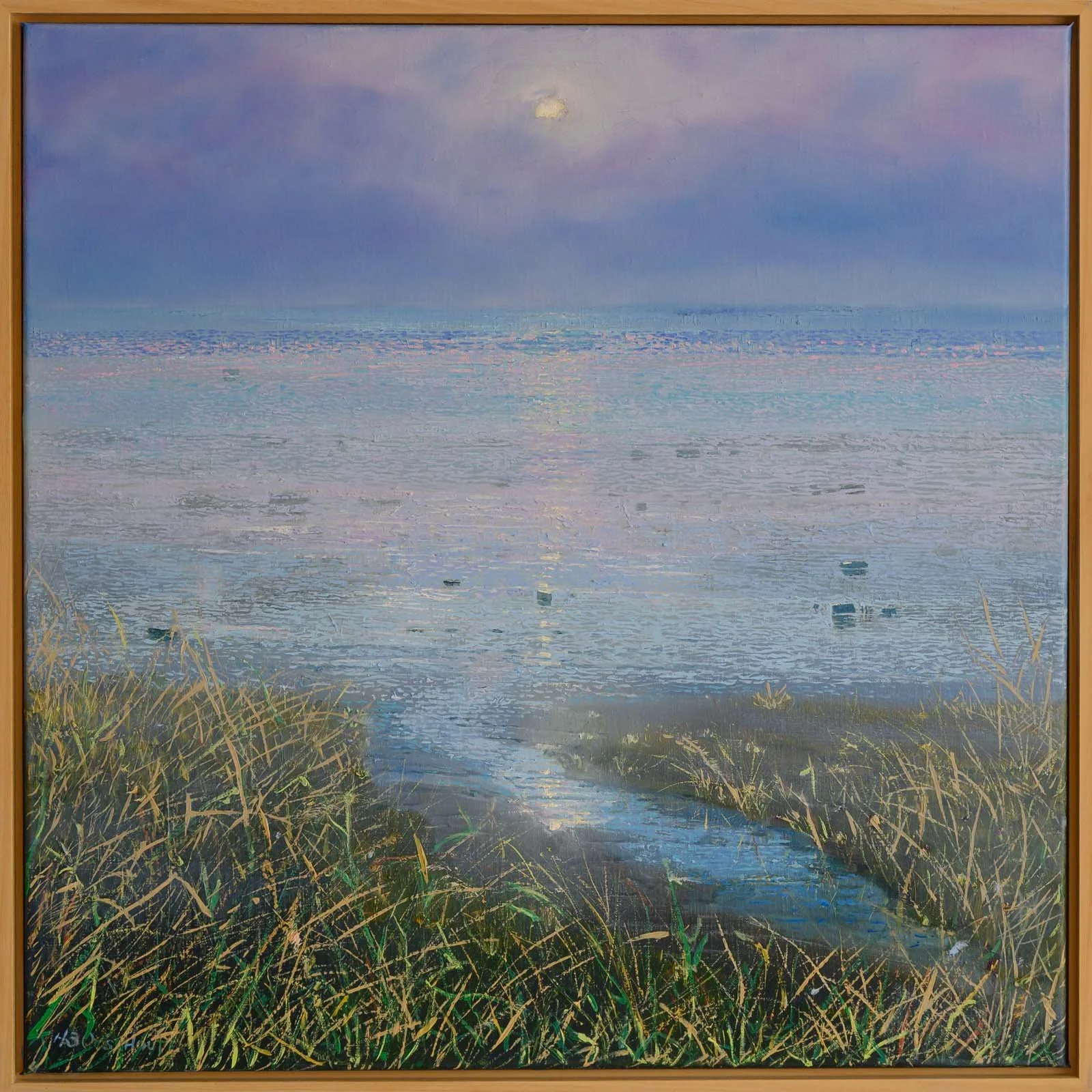 Paesens Moddergat revisited.
Oliverf op linnen - 70 x 70 cm 