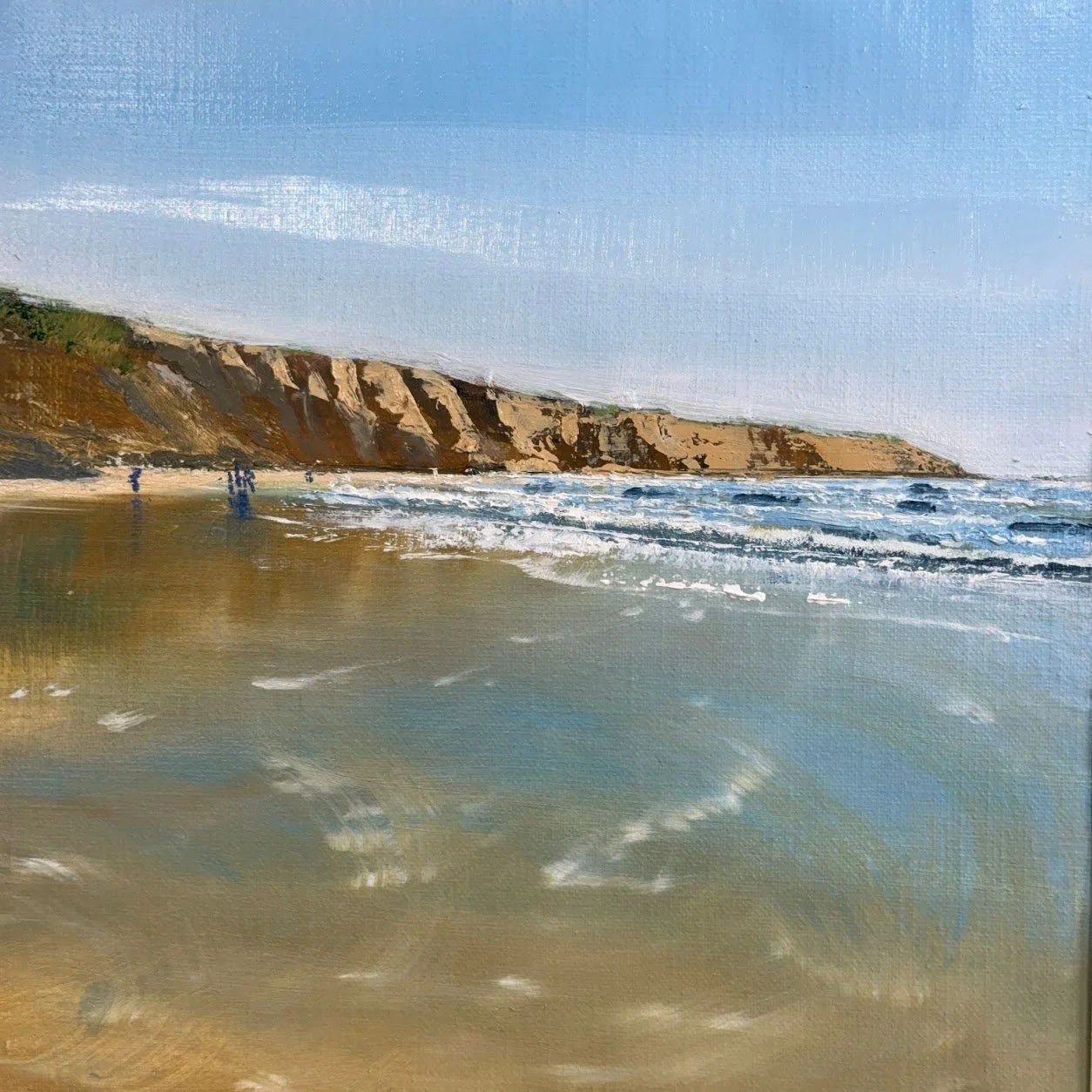 Filey Brigg -

Oil on paper, 22 x 22 cms.