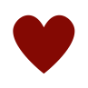 Red heart symbol