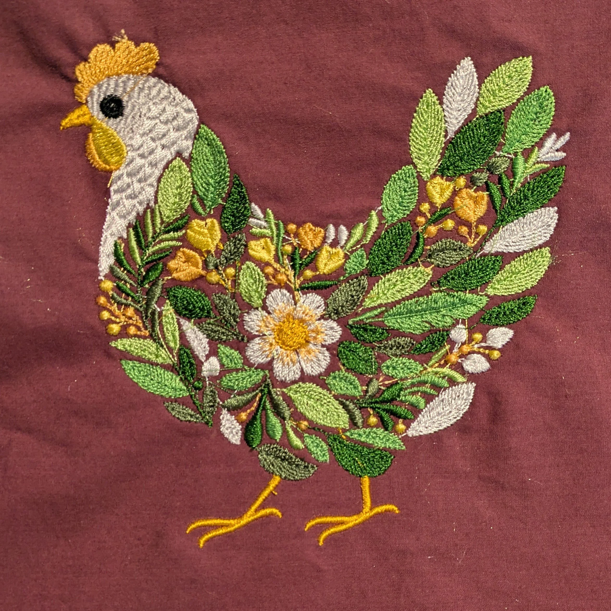 floral chicken