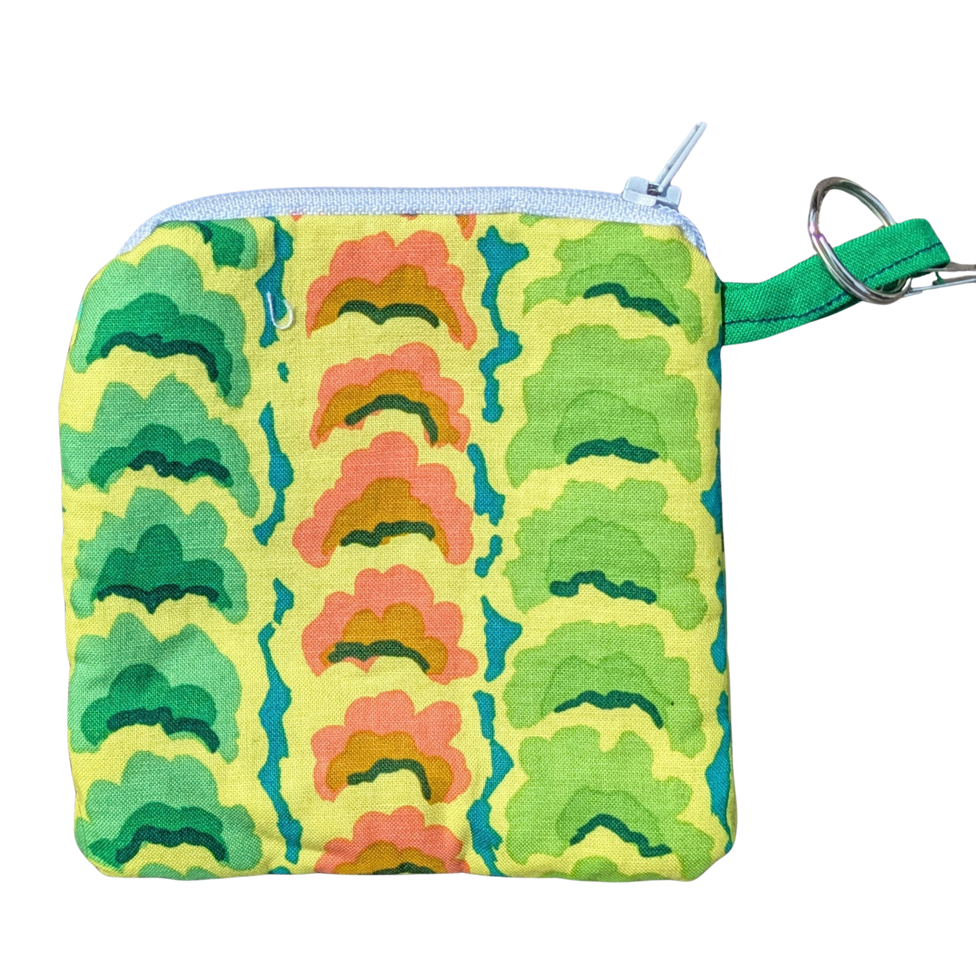 zipper bag - yellow, green, orange