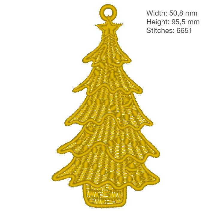 christmas tree - one color