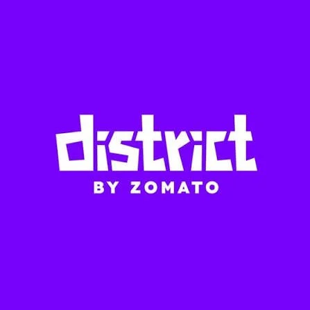 District by Zomato logo in white on a purple background