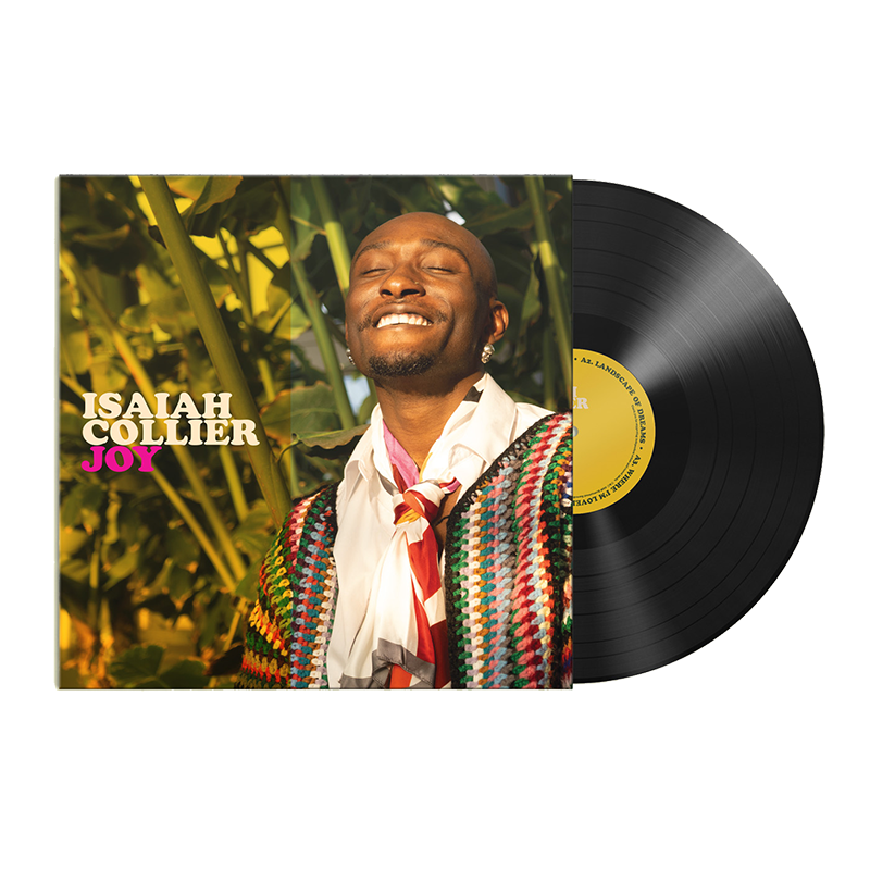 Vinyl record cover art featuring Isaiah Collier
