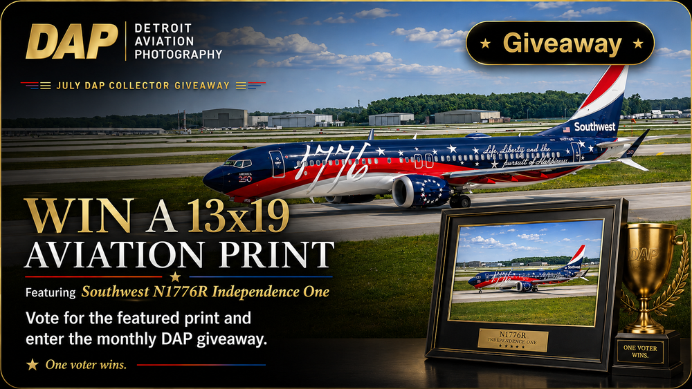 Monthly aviation print giveaway