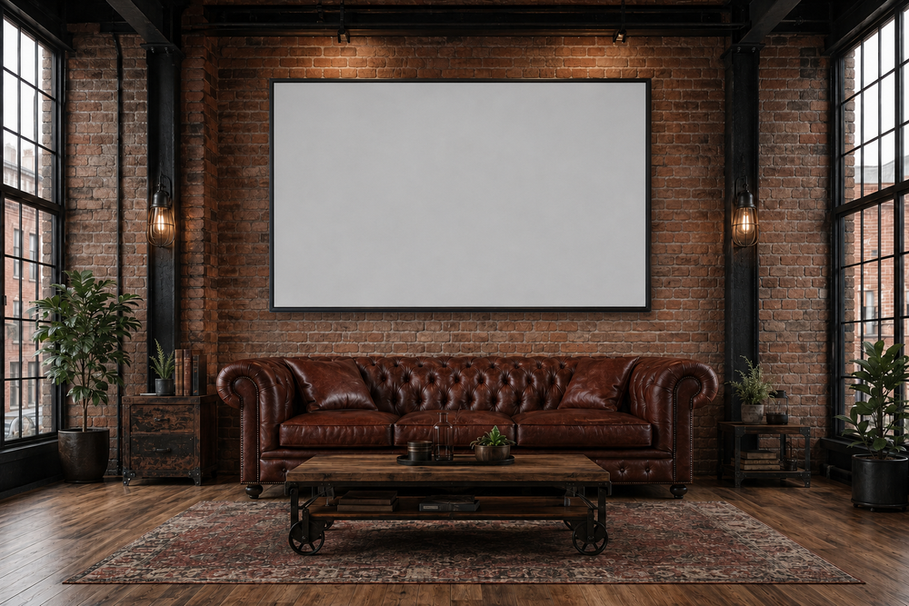 Straight-on industrial loft