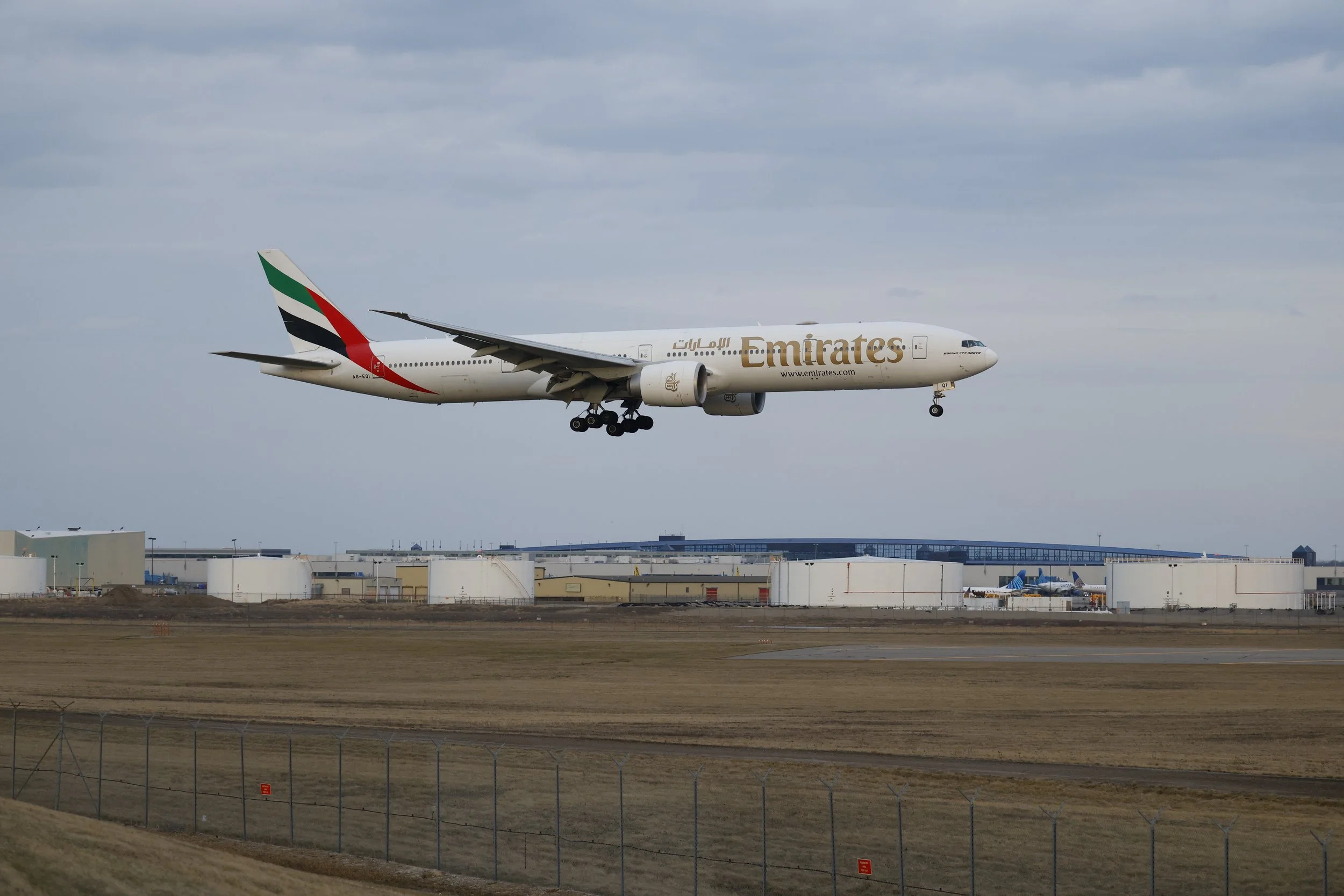 A6-EQI – Emirates Boeing 777 Diversion Arrival