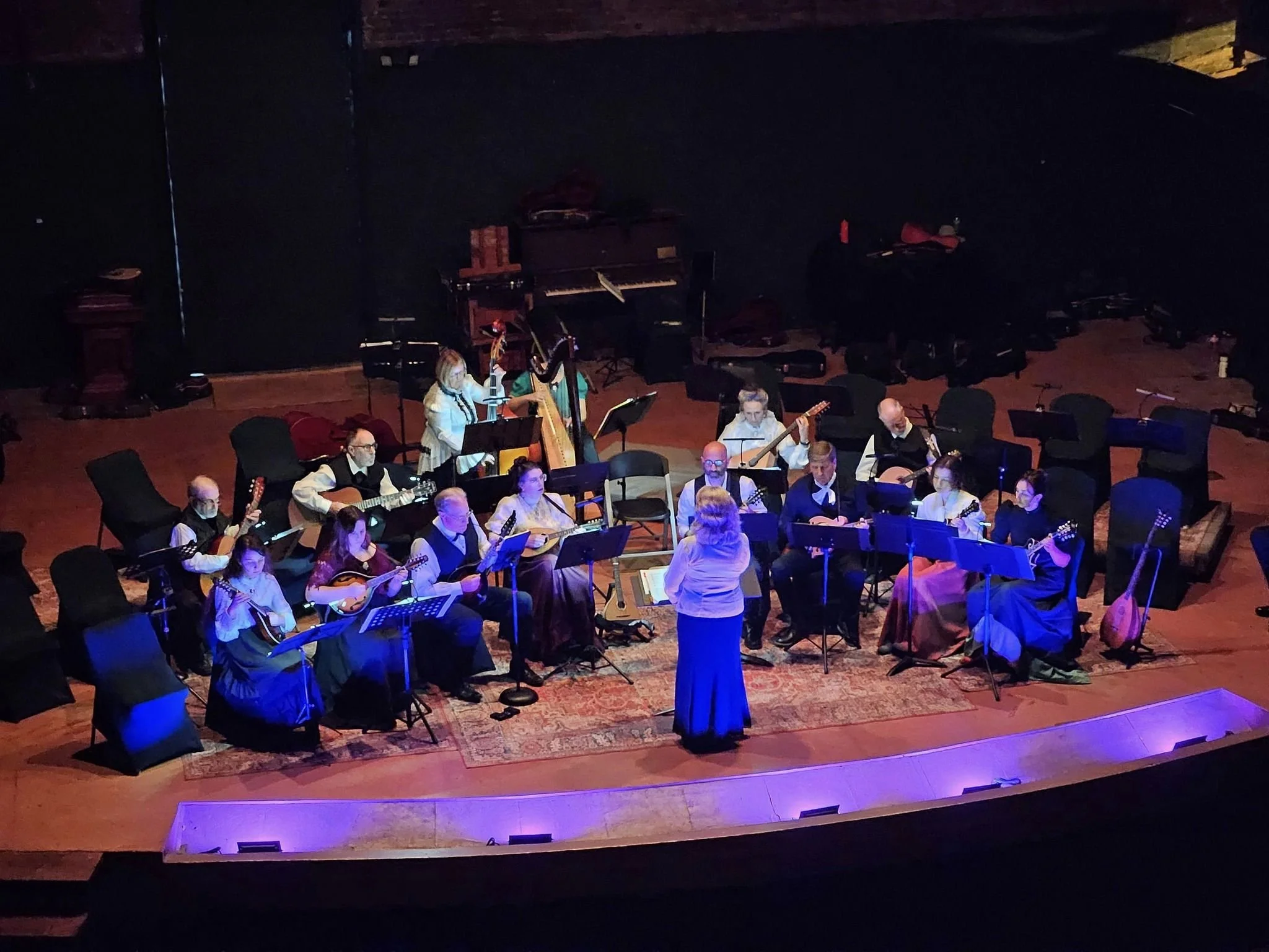 Orchestra on stage