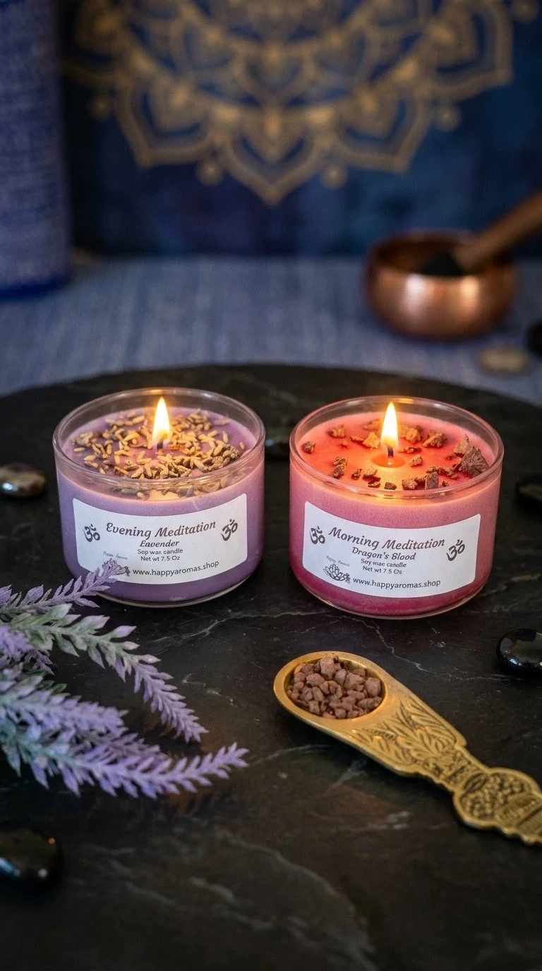 Morning & Evening Meditation Candle Set