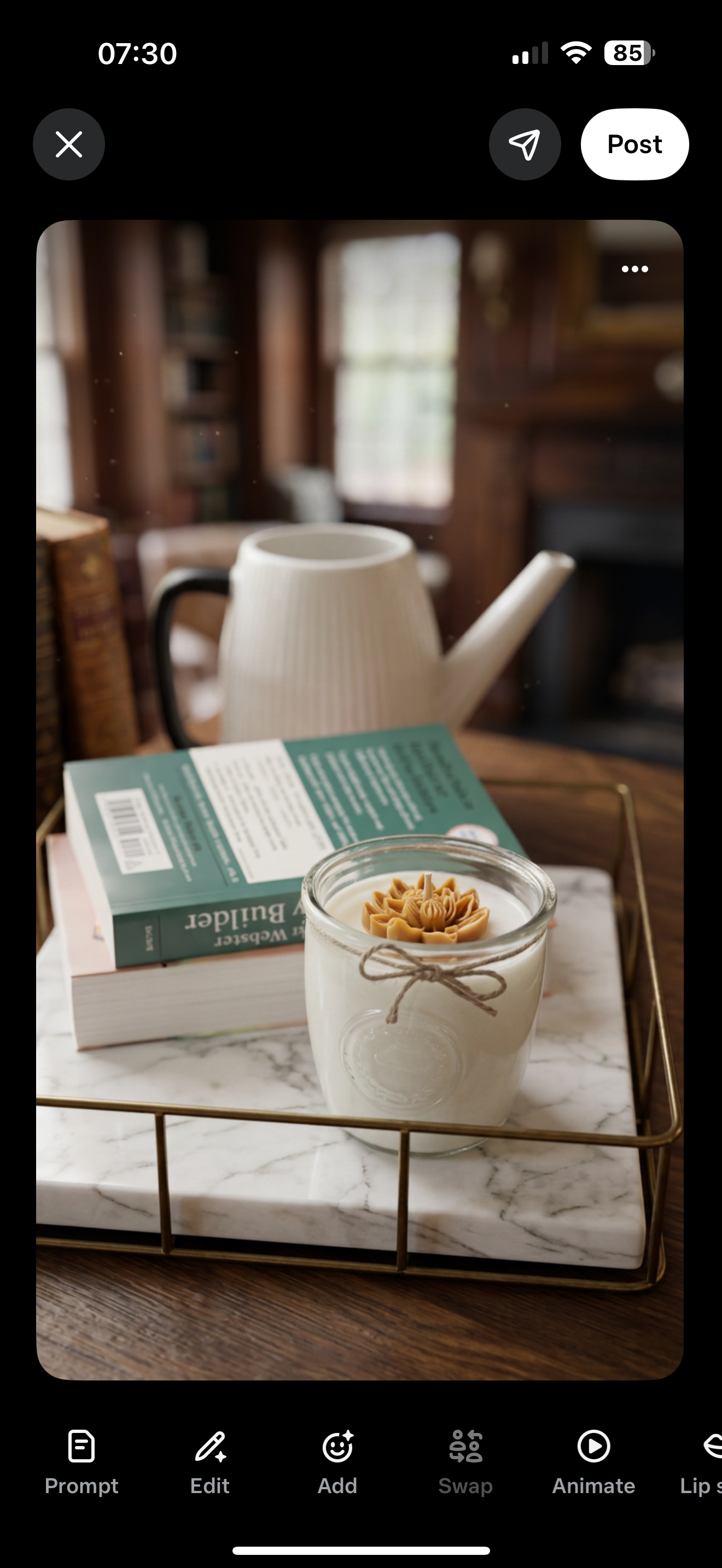 Sandalwood mason jar candle