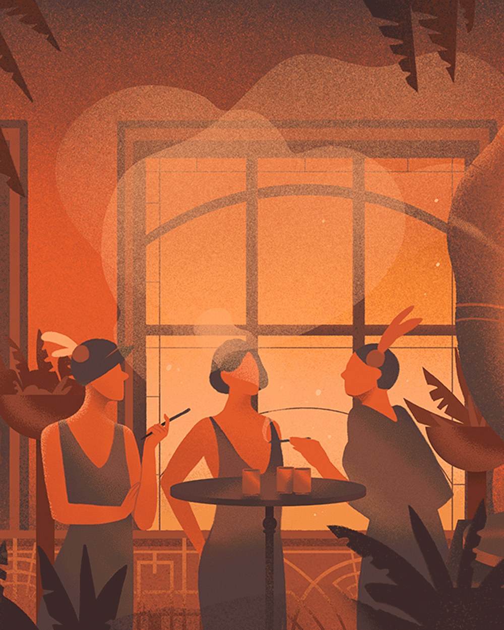 Gramophone museum illustrations