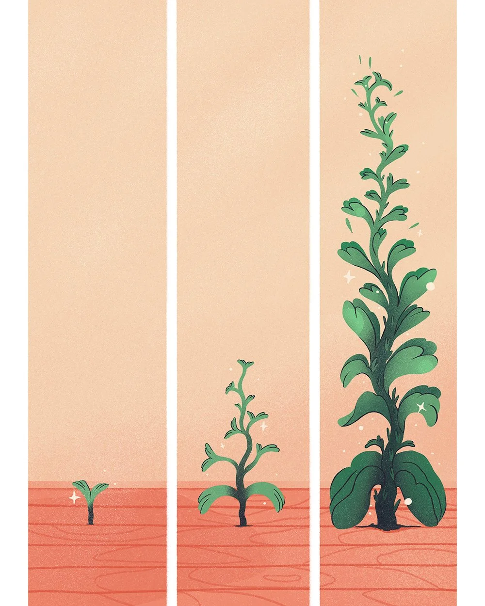 comic book page about mother nature, flowers sprouting and growing from the ground