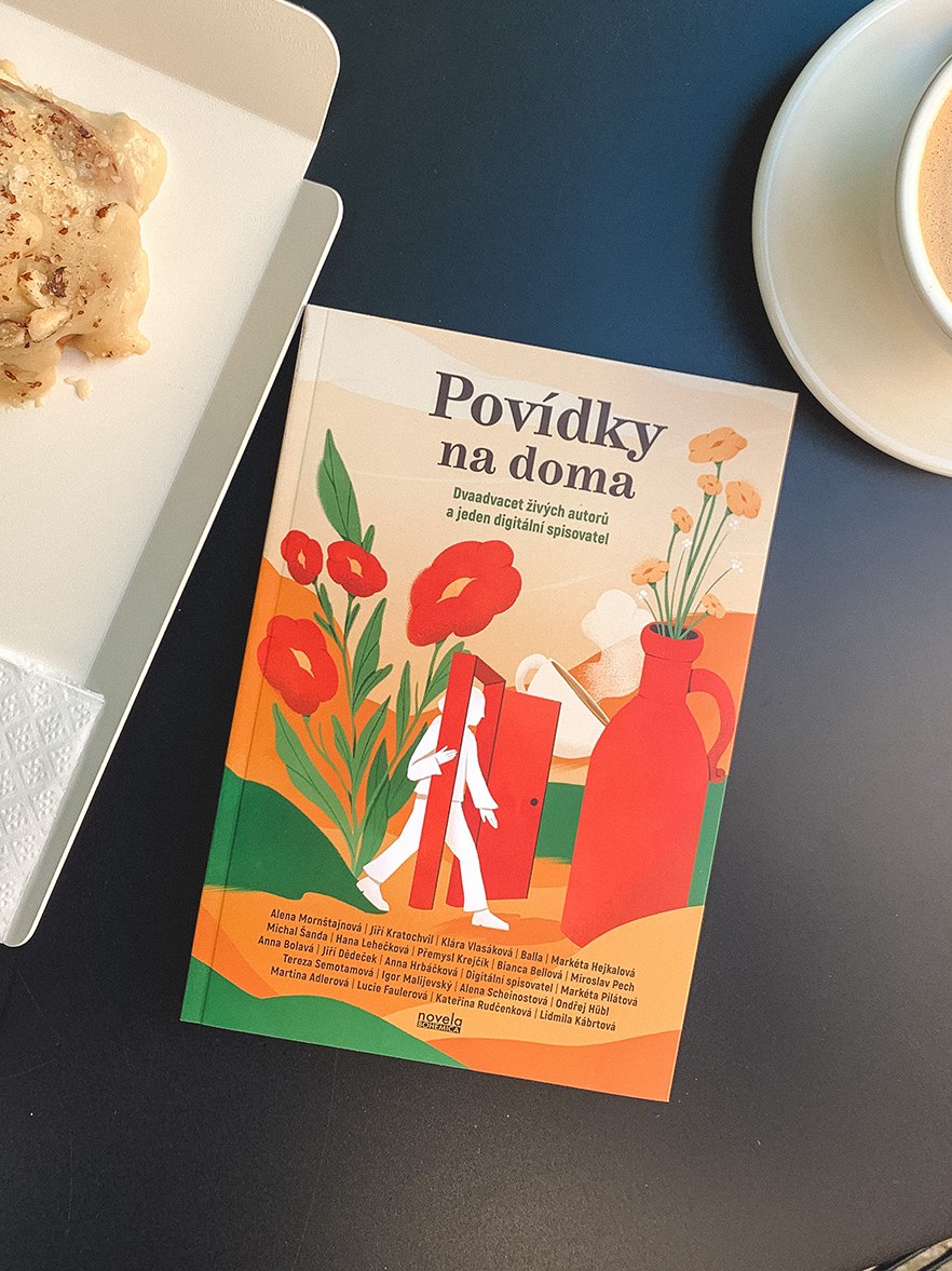 book laid on the table with an illustrated cover