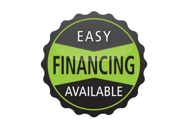 Green and black circular badge with the words 'Easy Financing Available'