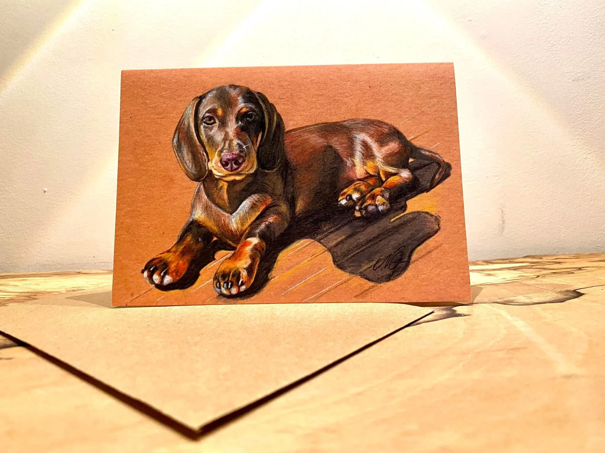 Little Sausage - Hand Illustrated Card