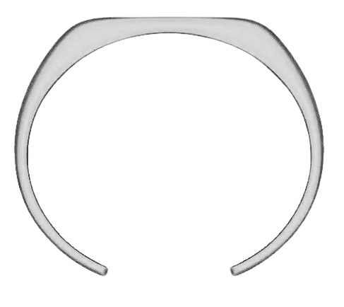 Our sterling silver angled cuff