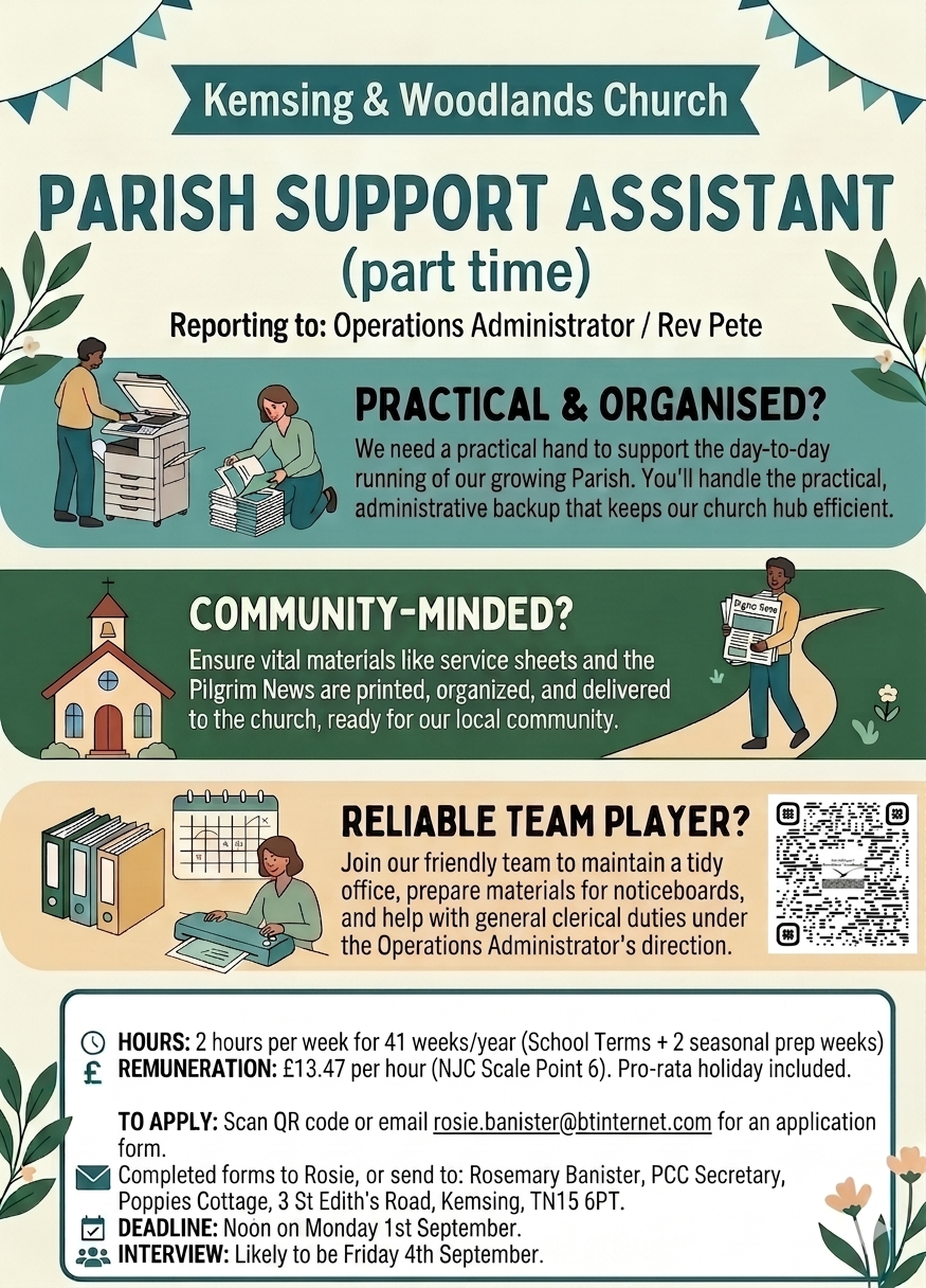 Job Vacancy: Parish Support Assistant