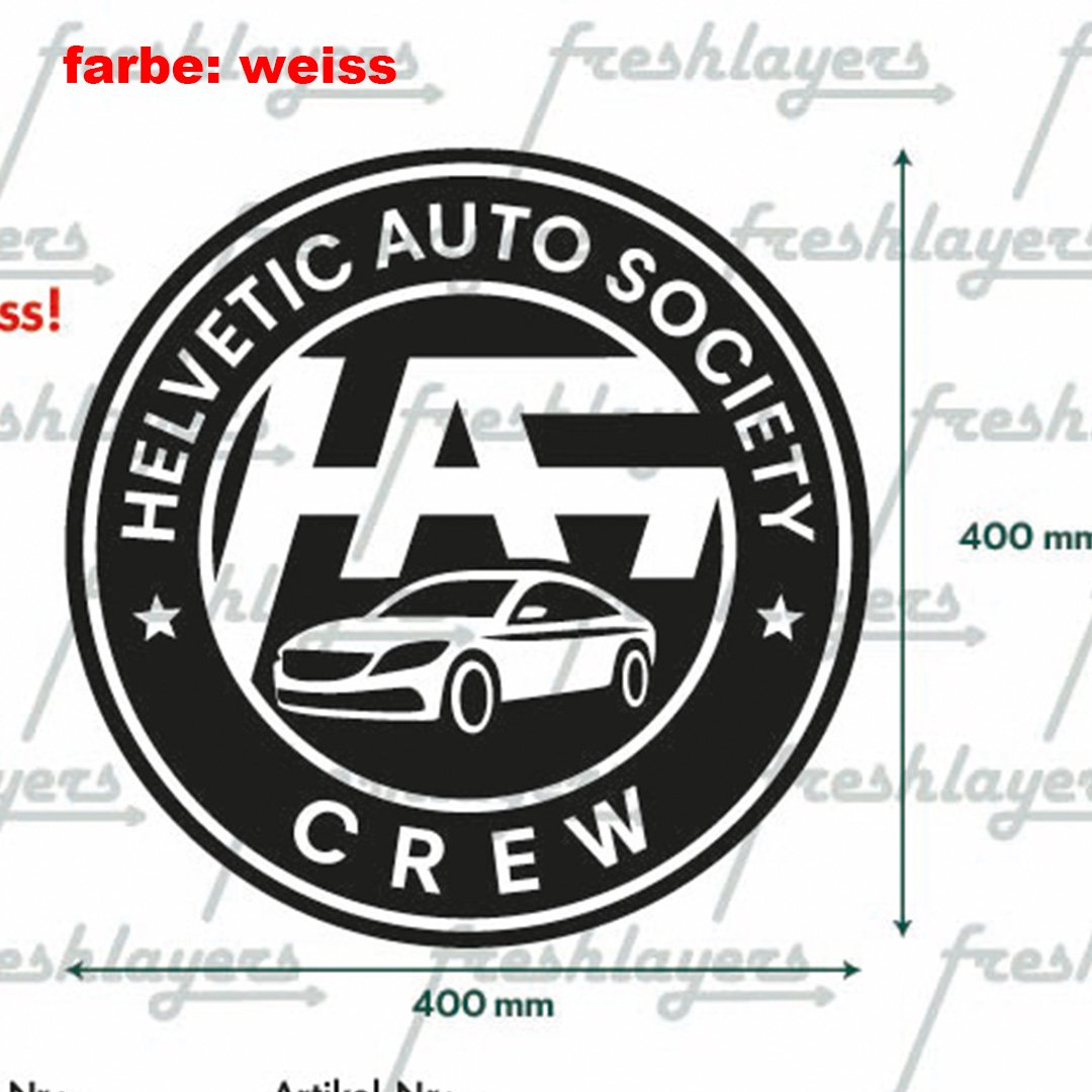 Sticker Heckscheibe rund