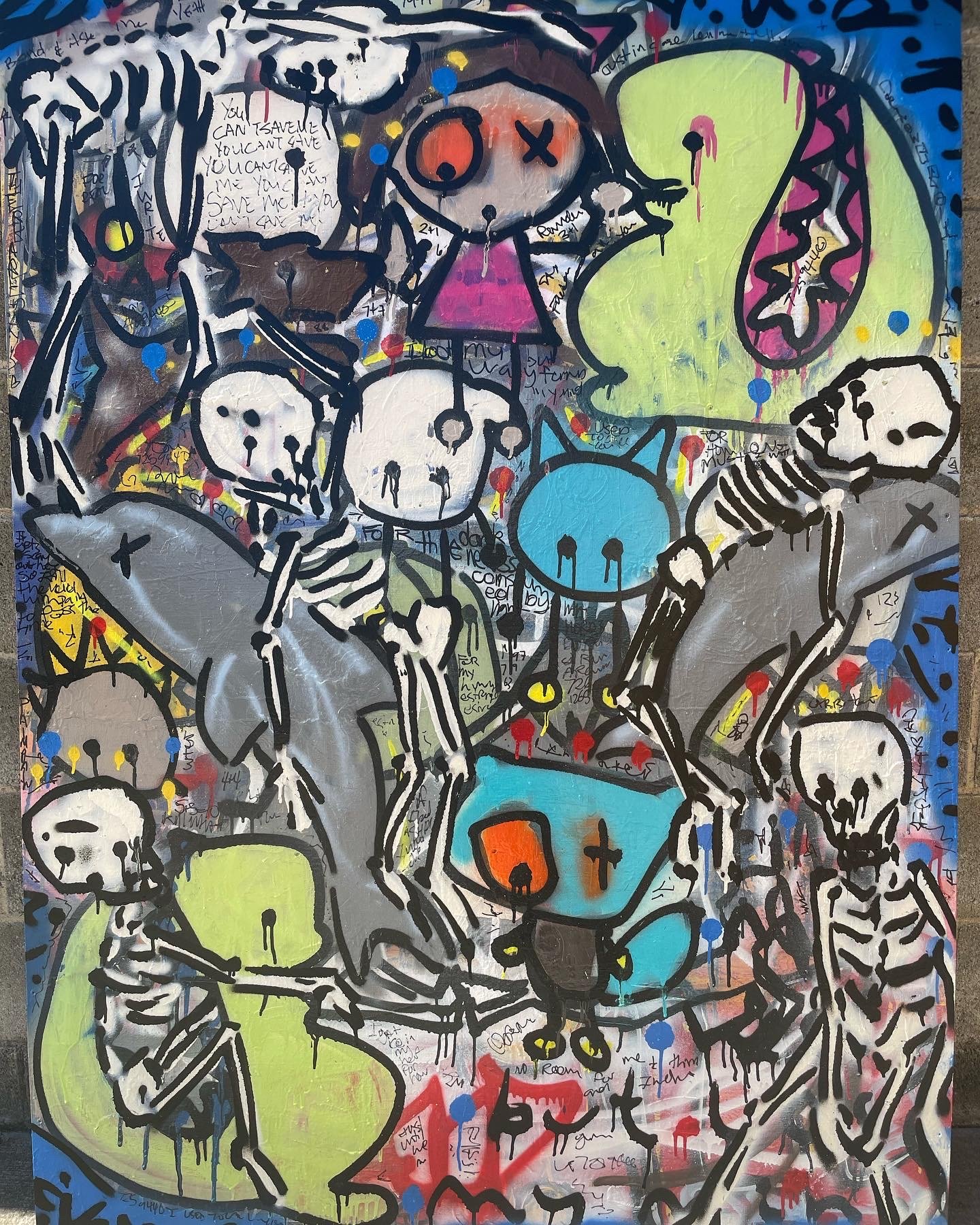 COLLECTED
you can't save me
48" x 65" paint on canvas