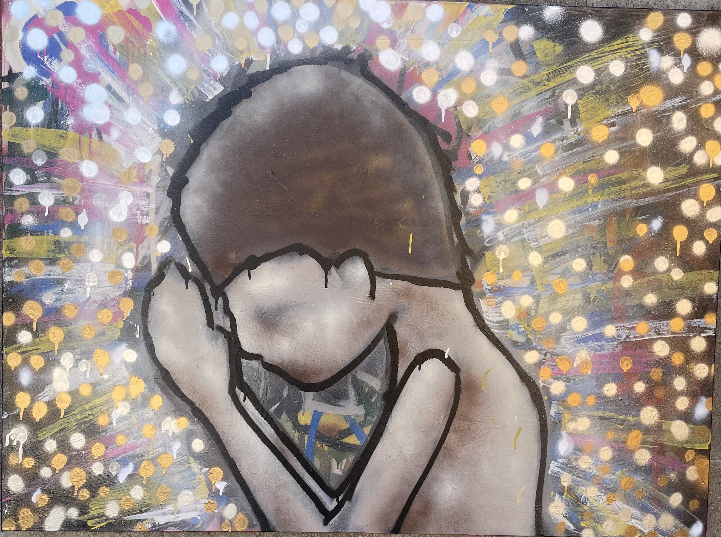 COLLECTED
All I got
36" x 48" painting on canvas.. often the process by which I paint is frustrating and I often feel absurd for even trying to be an artist... and all I can do is lay it down...lay it all down and pray ..and really it's all I got ...