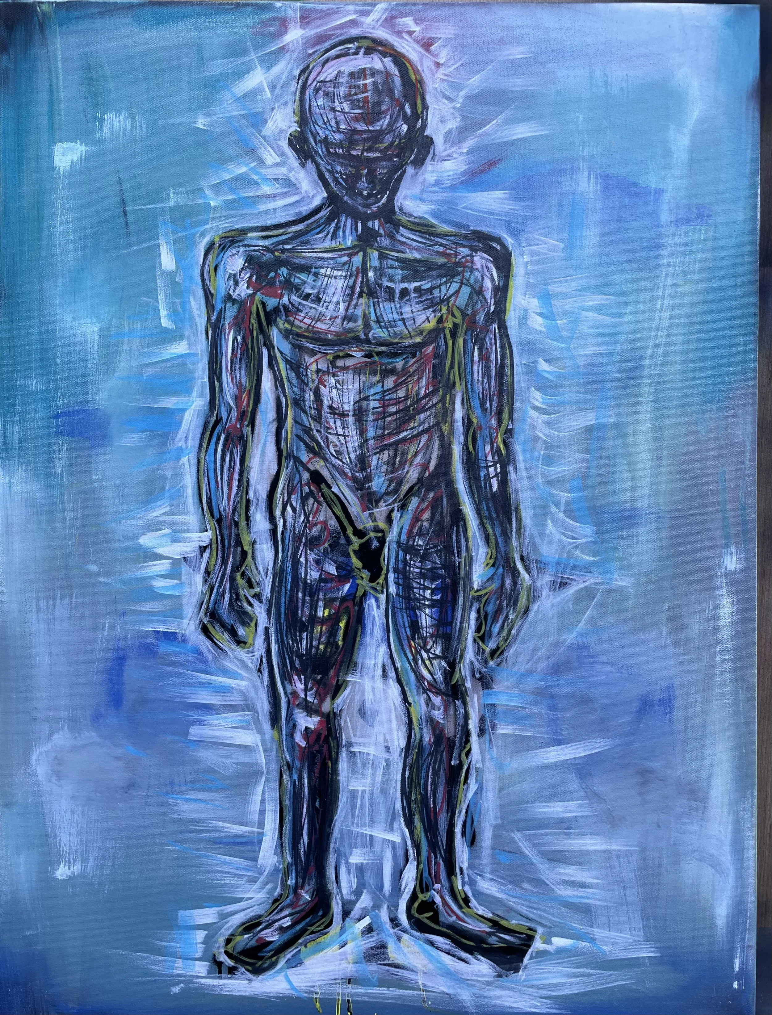 COLLECTED
a sketch of a man 
30” x 40” painting on canvas
