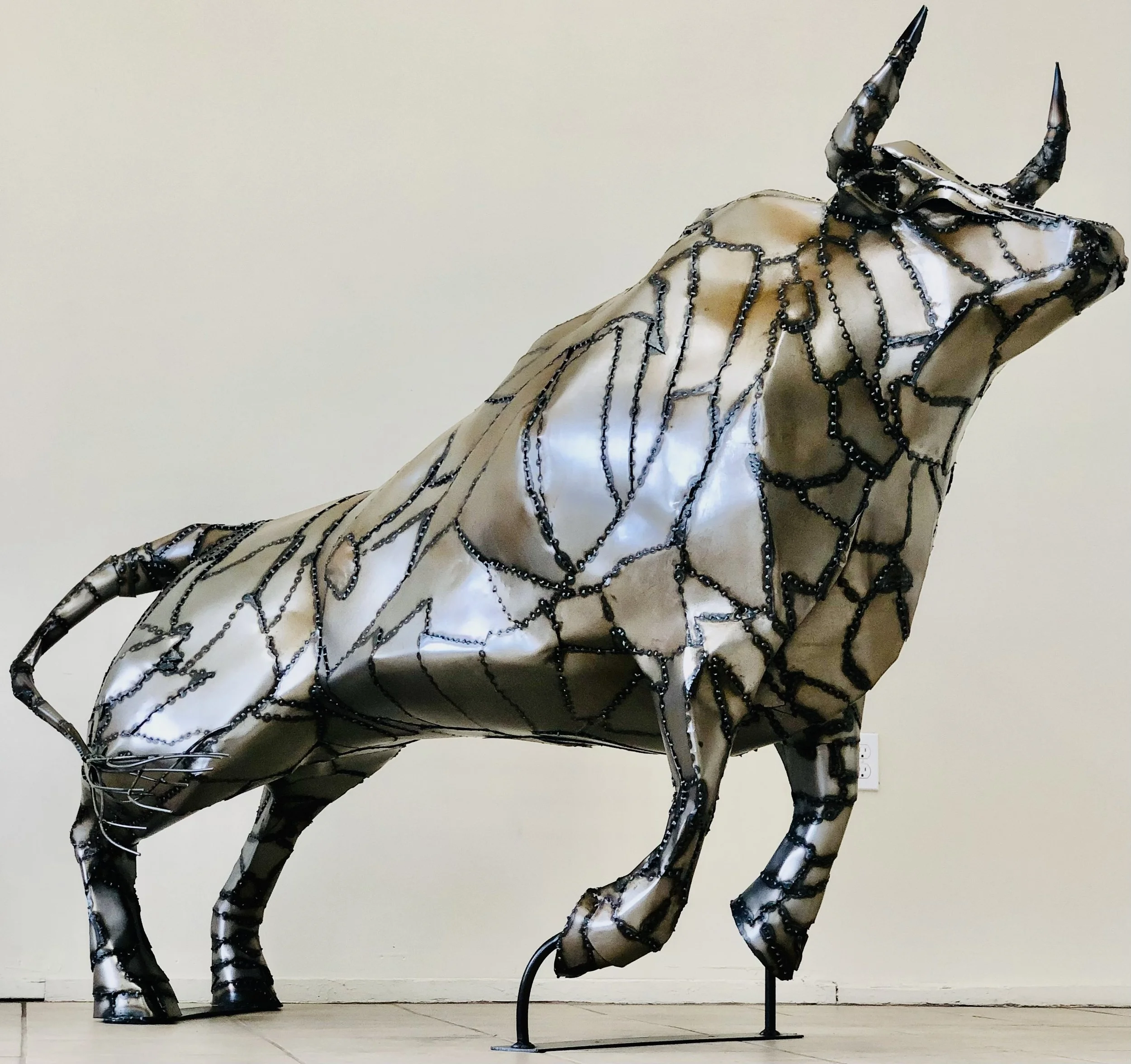 COMMISSIONED
steel bull sculpture 5' x 6'