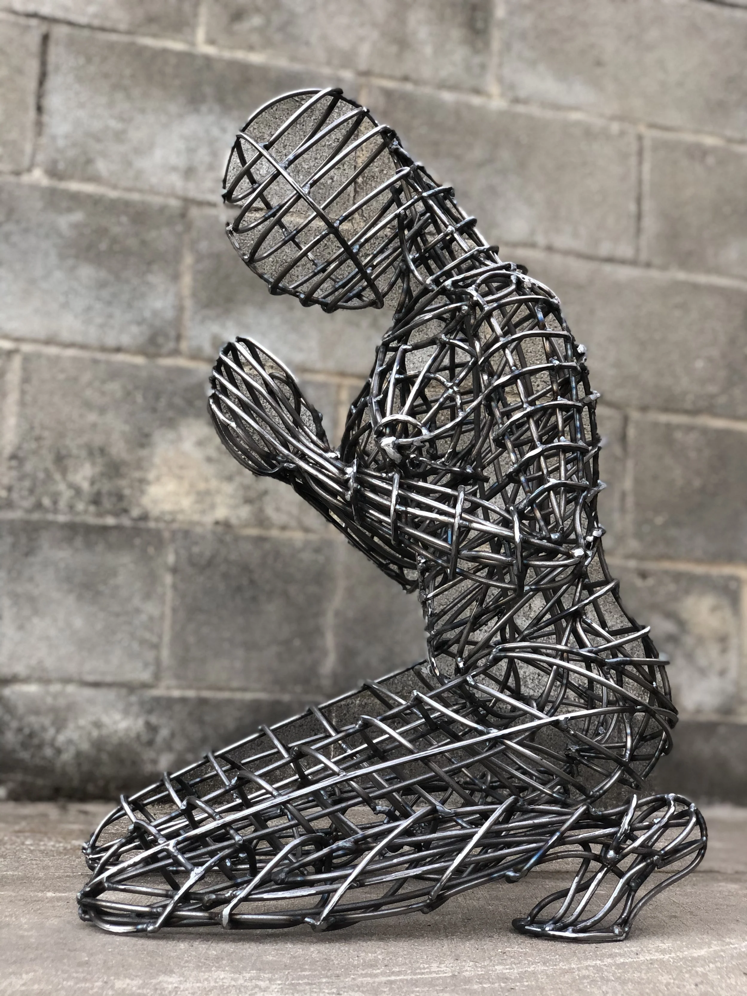 COLLECTED
3' tall steel sculpture
in prayer