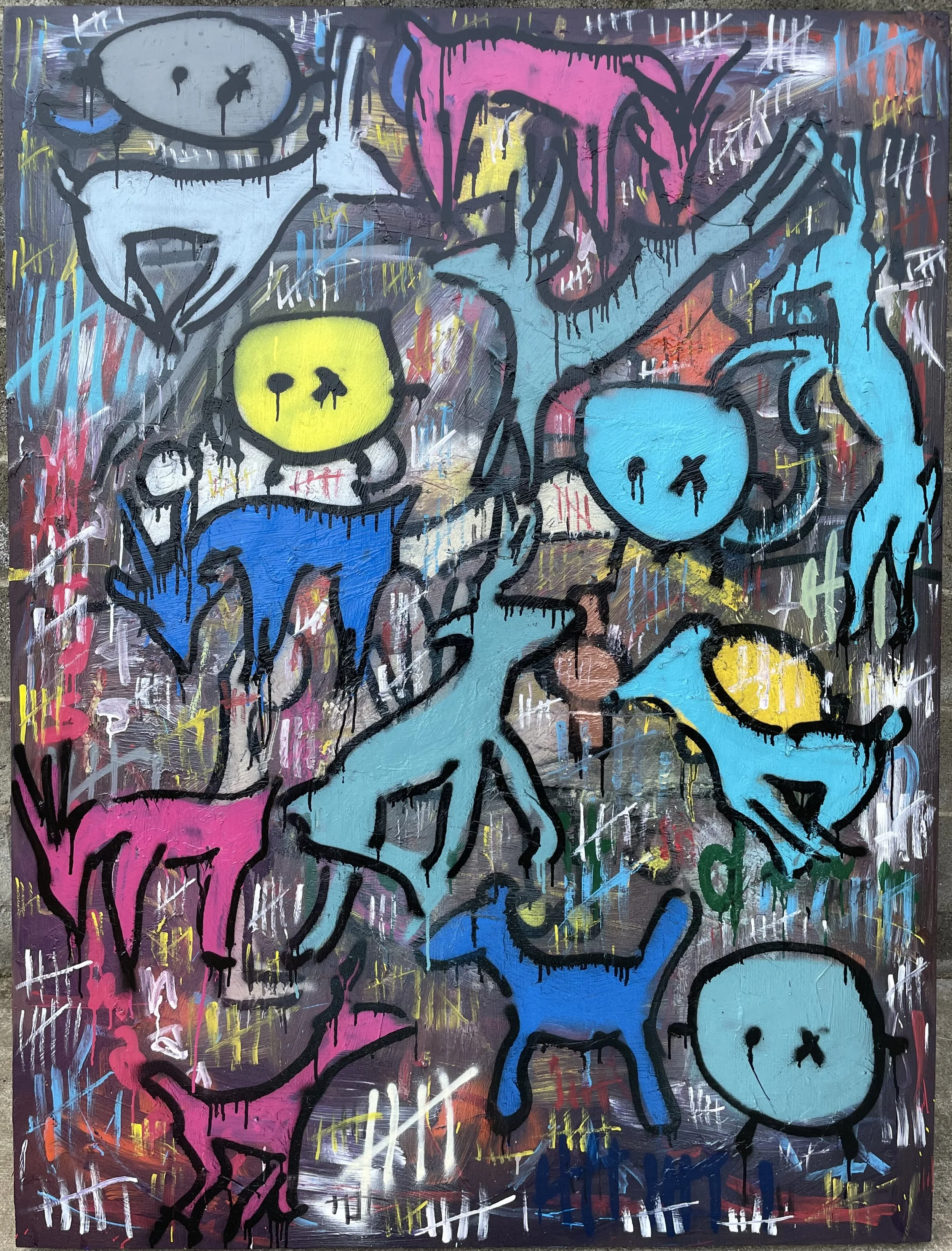 COLLECTED
cave walls 
48” x 64” painting on wood canvas
