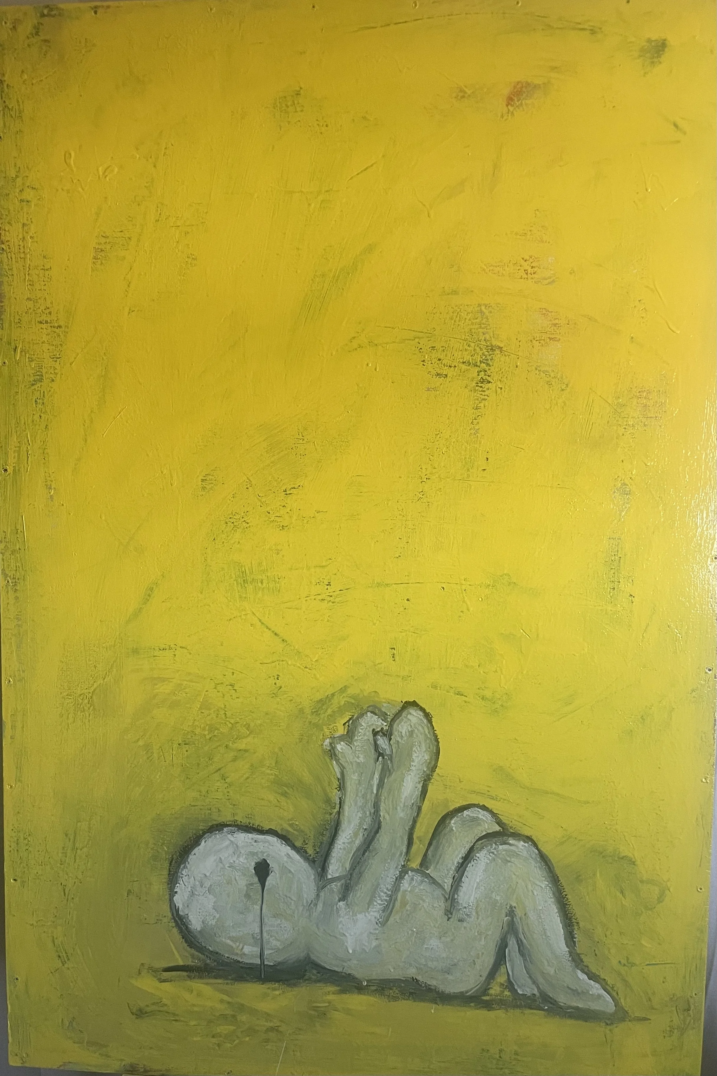 AVAILABLE
Broken? 
48” x 32” paint on wood panel… I wonder how many times I was longing for connection to feel seen, heard and just held but was met with rejection? I wonder how deep the message of condemnation for having big feelings got rooted? I w