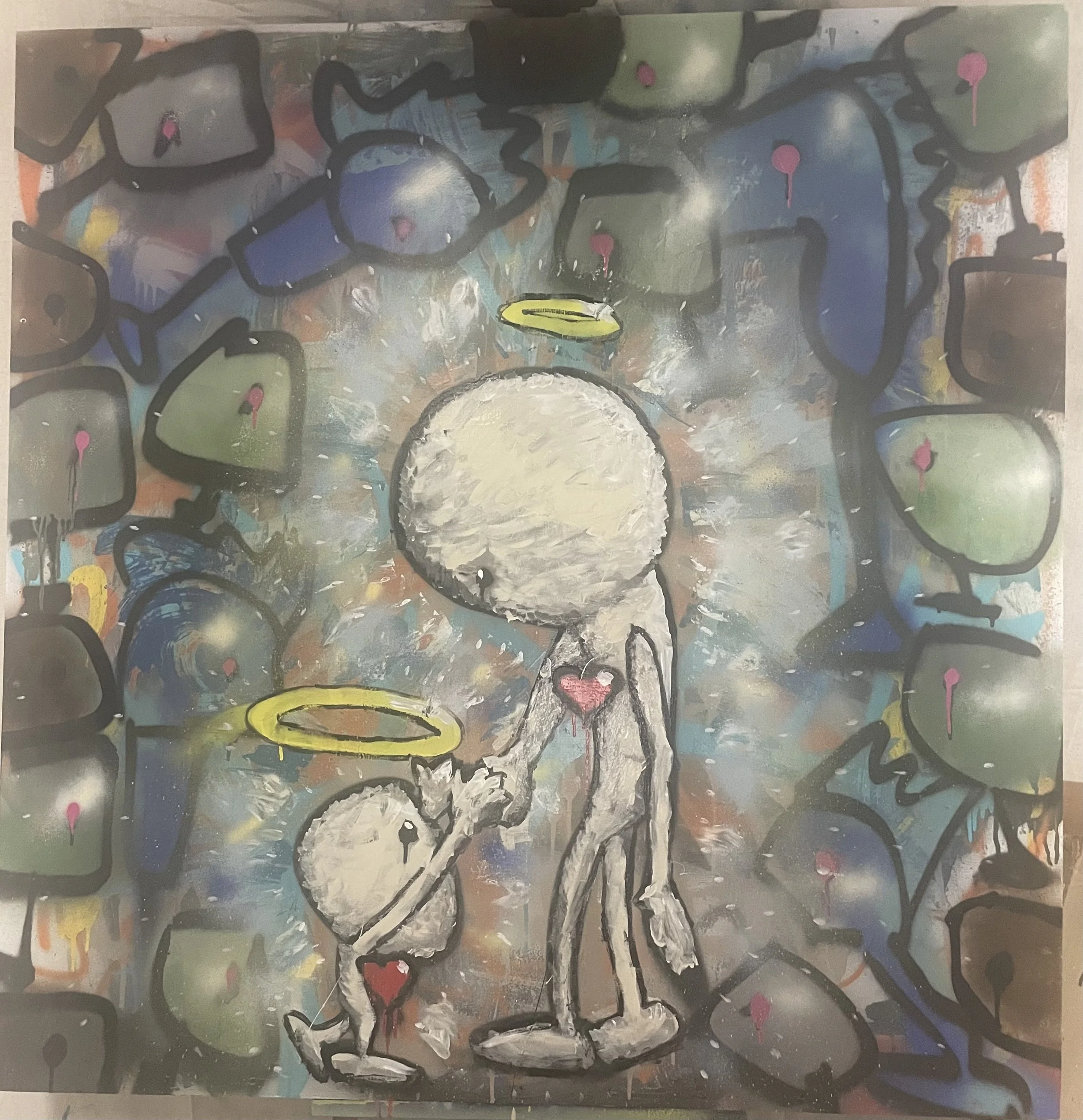 COLLECTED
ah										
48” x 48” paint on wood panel ‘canvas’… sometimes it’s more of a moment and a feeling and my words would only subtract from it.	