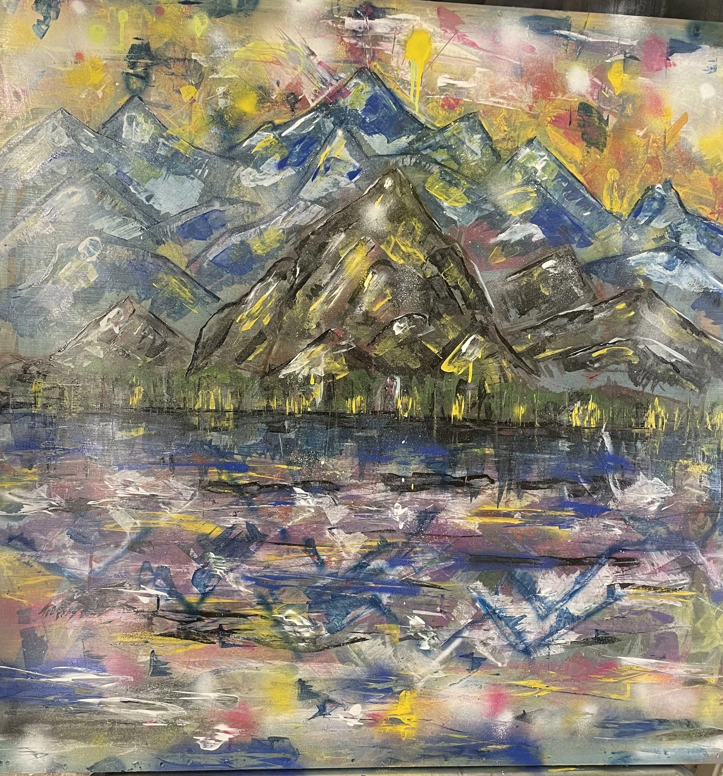 COLLECTED
God's country
48" x 48" paint on wood panel