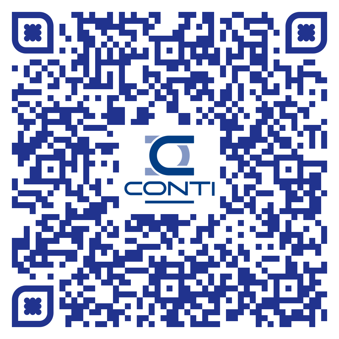 QR code con il logo di CONTI.