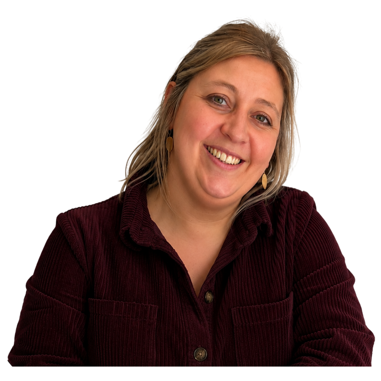 Anneleen, coach voor vrouwen die willen werken aan een positiever lichaamsbeeld en meer vrijheid rond eten.