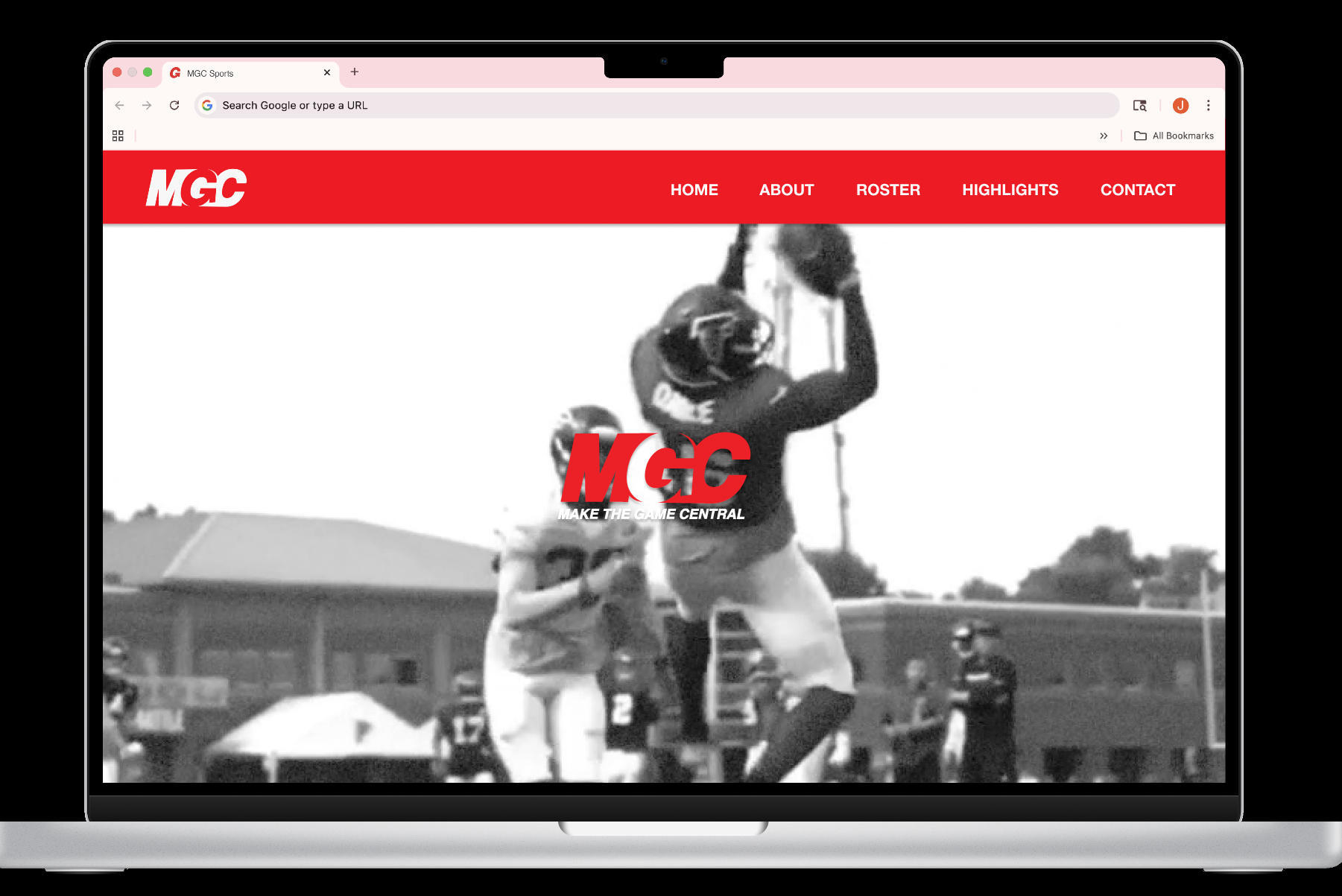 Our final deliverable for MGC sports was a living, breathing, dynamic and eye-catching website.