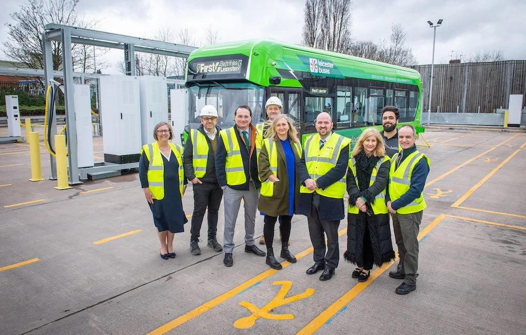 'Bus depot of the future’ launches in Leicester as one of the UK’s first fully electric depots outside of London