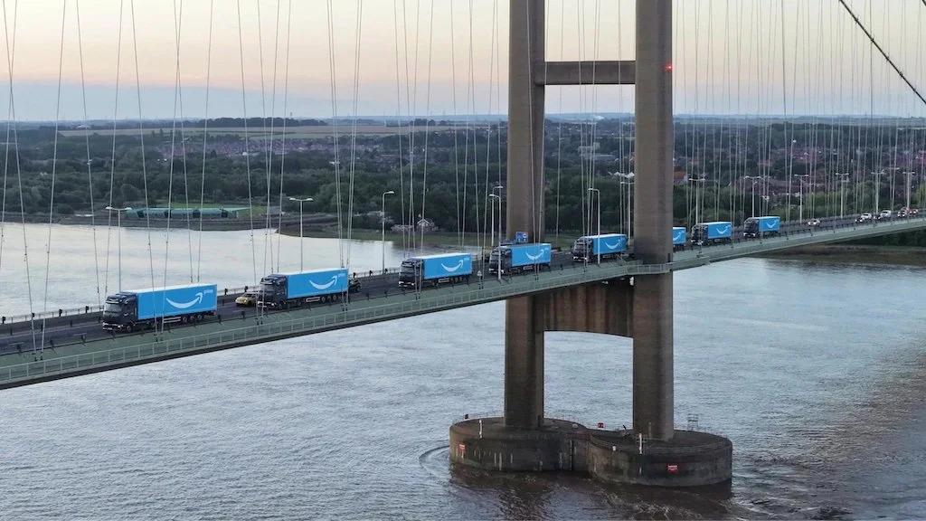 Amazon takes delivery of new eHGVs making the UK its largest electric truck hub in Europe