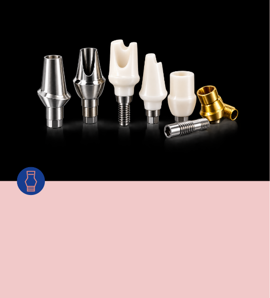 Pacific Dental Arts. Custom Titanium Abutment, Zirconia Abutment, Stock Abutment, Hybrid Abutment.