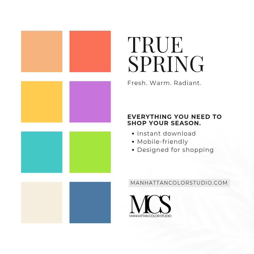 TRUE SPRING - Seasonal Palette Guide