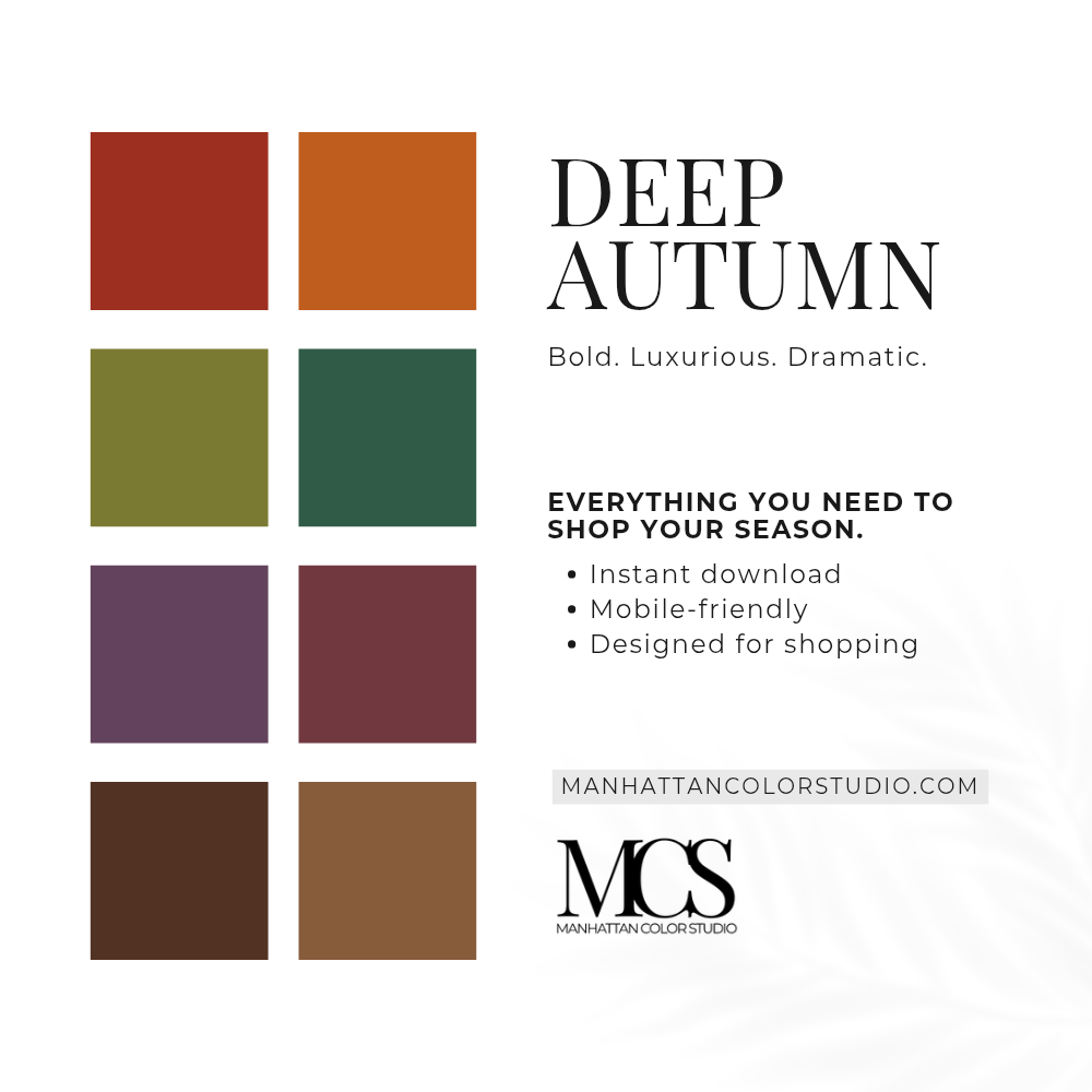 DEEP AUTUMN - Seasonal Palette Guide