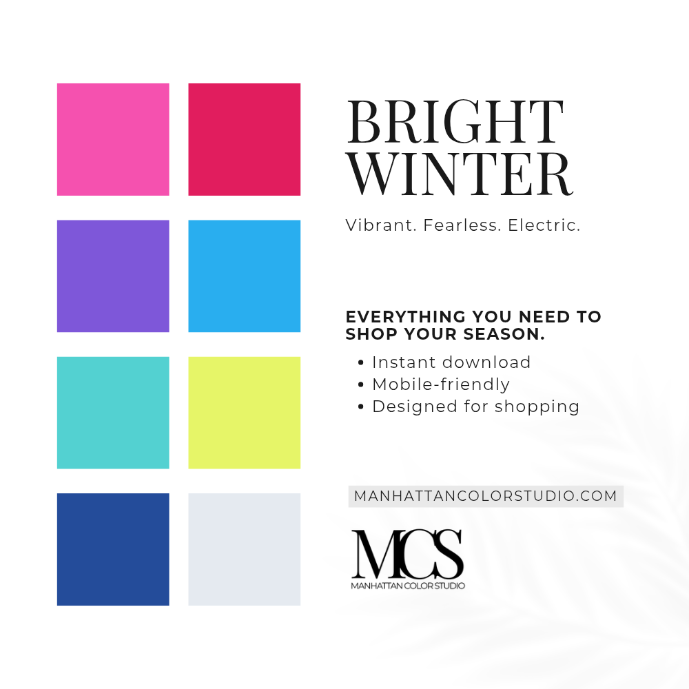 BRIGHT WINTER - Seasonal Palette Guide